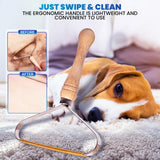 Dual-Action Pet Hair Remover Tool 2-Pack with Metal Scraper & Silicone Brush – Reusable Lint and Fur Cleaning Tool for Furniture, Carpets & Clothing
