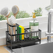Stainless Steel Kitchen Sink Caddy with Rotatable Spout – Compact Sponge & Brush Organizer