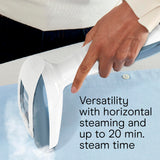 Conair Turbo ExtremeSteam Blue Professional Handheld Garment Steamer 1875W with Aluminum Steam Plate and Creaser