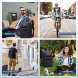 FENREE.GEER Expandable 45L Travel Laptop Backpack with Hardshell Design, USB Ports and 15.6” Laptop Compartment