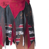 Girls Colorful Gypsy Halloween Costume – Printed Top & Skirt with Mesh Scarf & Pom-Poms 💃🎨