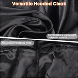 Halloween LED Light-Up Costume Set – Blue Purge Skeleton Mask, Glow Gloves, Shoelaces & Hooded Cloak for Kids & Adults