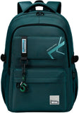 Black Water-Resistant School Backpack with Laptop Sleeve