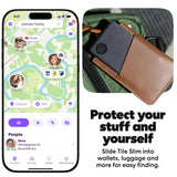 Tile Slim Bluetooth Tracker Card for Wallet, Passport & Luggage, 350 ft Range, SOS Alert, IP68 Waterproof, Life360 Compatible