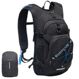 EVERFUN 18L Insulated Hydration Backpack with 2L Bladder & Rain Cover – Lightweight Hydro Pack for Hiking, Cycling & Running – Black