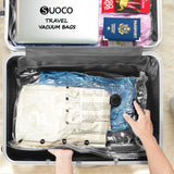Travel Vacuum Storage Bags Set with Wireless Electric Pump – Space Saving Compression Bags for Suitcase & Luggage