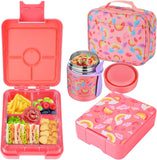 Pink Horse Bento Set with 10 oz Insulated Food Jar