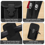 Compact Outdoor Waist Bag – Belt-Wear Mobile Phone Pouch for Sports, Travel & Daily Carry (Black)