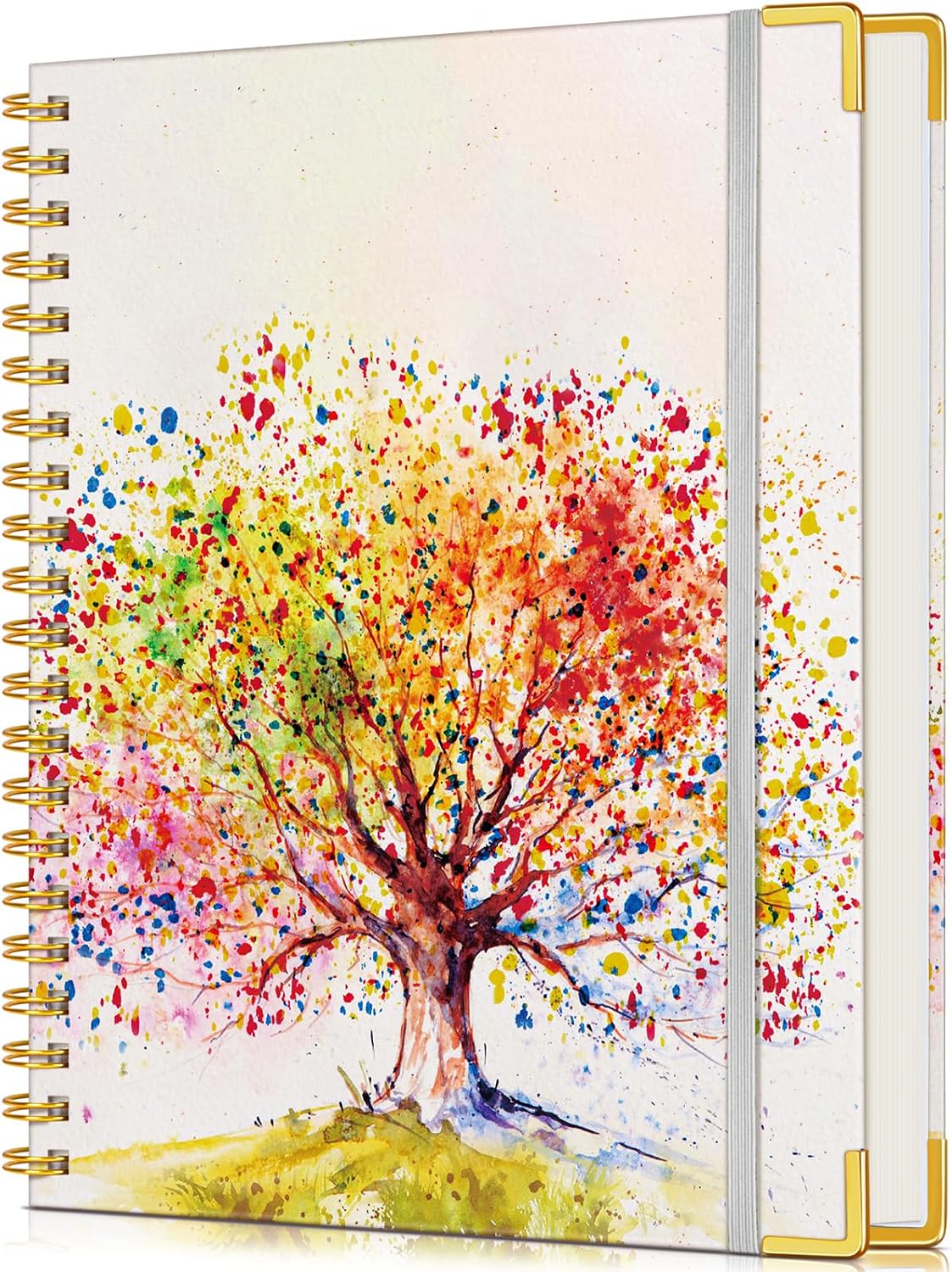 Autumn Tree A5 Hardcover Spiral Journal with Thick Lined Paper