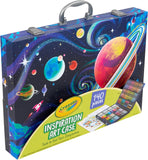 140-Piece Space-Themed Kids Art Case and Coloring Set
