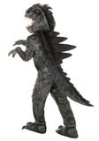 Giganotosaurus Dinosaur Costume for Kids – Full Jumpsuit with Tail, Headpiece, Gloves & Shoe Covers (Gray)