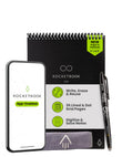 Rocketbook Flip Reusable Legal Pad Notebook – Top-Bound Spiral Smart Cloud Notepad with Lined & Dot Grid Pages (Black)