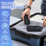 Airplane Footrest Travel Foot Hammock Adjustable Leg Support with Memory Foam Comfort, Foldable Portable Flight Foot Sling for Long Trips – Black