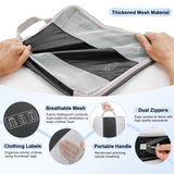 10 Piece Compression Packing Cubes Set – Travel Luggage Organizers with Hanging Toiletry Bag & Laundry Bag