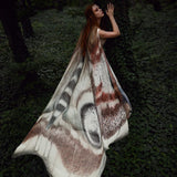 Butterfly Wings & Moth Antenna Costume Set for Women – Chiffon Cape with Headband (Halloween & Cosplay Accessory)