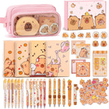 Brown Capybara 92-Piece Stationery Gift Set