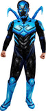 Blue Beetle Deluxe Adult Costume – Official DC Superhero Jumpsuit with Scarab & Mask