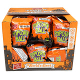 Kathy Kaye Halloween Popcorn Balls – 12 Individually Wrapped 1oz Treats, Gluten-Free & Nut-Free Snack Made in USA 🎃