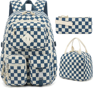 Corduroy Checkered Navy Blue