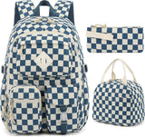 Pink Leopard Corduroy 3-Piece School Backpack Set