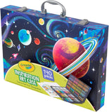 140-Piece Space-Themed Kids Art Case and Coloring Set