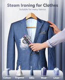 Jack & Rose K1 Dual Voltage Travel Garment Steamer Iron Portable 2-in-1 Wrinkle Remover with LED Display
