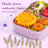 Purple 1150 ml 3-Compartment Bento Lunch Box