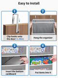 JARLINK Over-The-Door Organizer with 5 Shelves – Heavy-Duty Hanging Storage with Anti-Tilt Design (Grey)
