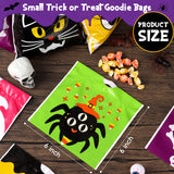 96-Pack Halloween Drawstring Candy Bags – 12 Cute Designs, Durable 6x6" Trick-or-Treat Goodie Bags for Kids & Parties
