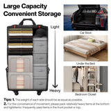 Mixi Expandable Rolling Duffle Bag 120L, Foldable Large-Capacity Travel Bag with Wheels for Men & Women (Black)