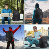 Extra Large 50L Travel Laptop Backpack for Men & Women, TSA Friendly, USB Charging, Anti-Theft Design