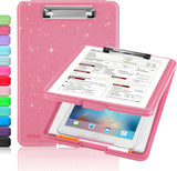 Light Pink Storage Clipboard with Low-Profile Clip