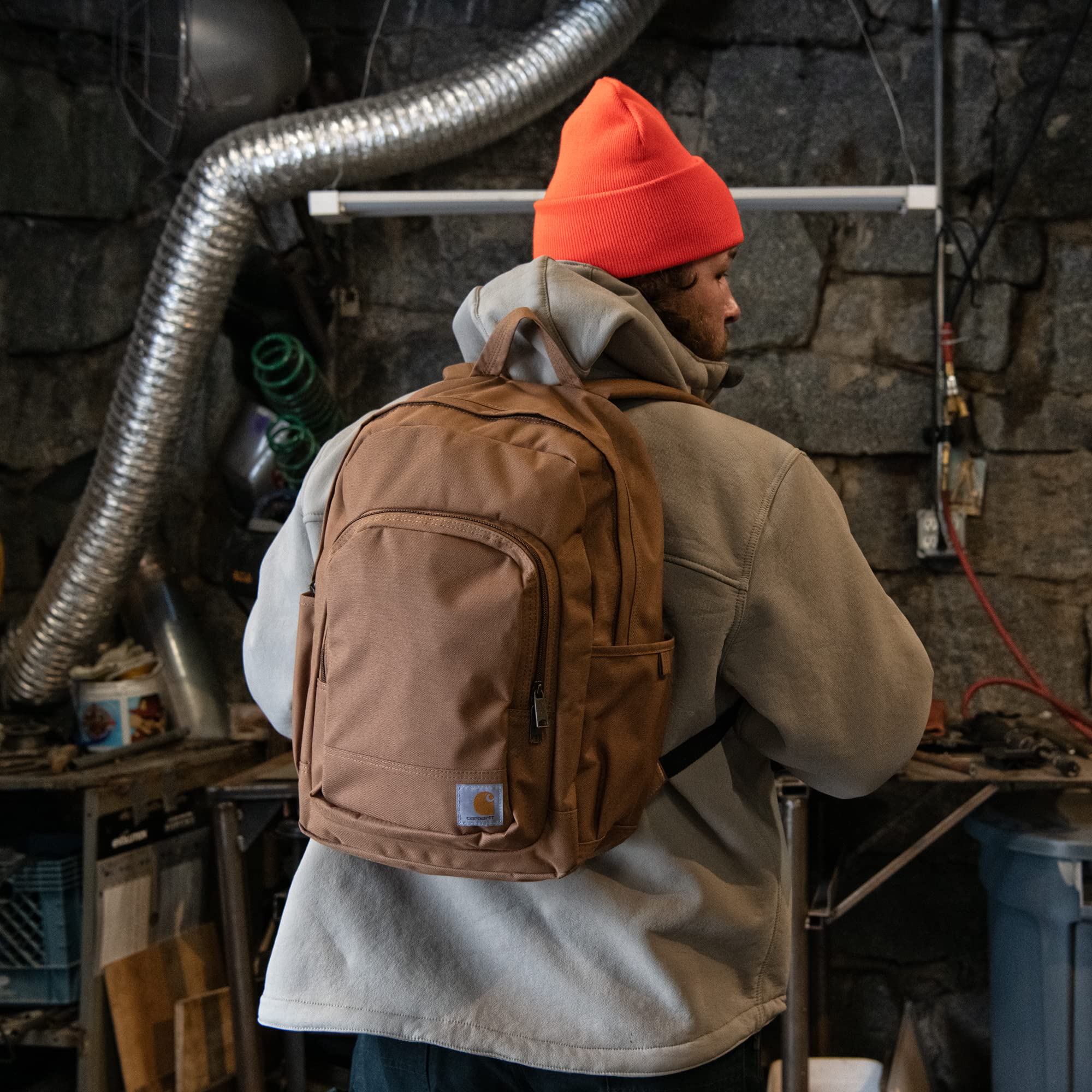Carhartt 25L Classic Laptop Backpack – Durable Water-Resistant Backpack with 15″ Laptop Sleeve (Black)