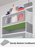 JARLINK Over-The-Door Organizer with 5 Shelves – Heavy-Duty Hanging Storage with Anti-Tilt Design (Grey)