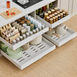 Paketa Expandable Pull-Out Cabinet Organizer – 4 Pack Adjustable Slide-Out Drawers (White)