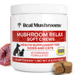 Natural Calming Chews for Dogs & Cats with Reishi & Lion’s Mane – Plant-Based Mood Support & Immune Health Supplement (Vegan Formula)