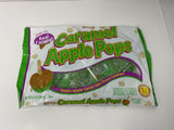 Green Apple Caramel Lollipops – 7.5oz Bag (12–15 Individually Wrapped Pops) – Classic Caramel Apple Halloween Candy