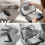 3-in-1 Wireless Charging Station for iPhone, Apple Watch & AirPods, Foldable Fast Wireless Charger Stand for Travel and Nightstand Use