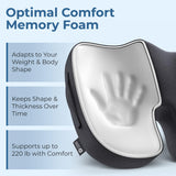 Ergonomic Memory Foam Seat Cushion for Office Chair Coccyx Support Sciatica & Tailbone Pain Relief with Breathable Mesh Cover