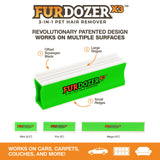 FurDozer X6 Multi-Surface Pet Hair Remover Tool with Crevice Cleaner & Fabric-Safe Rubber Design – Reusable & Professional Grade