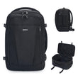 ECOHUB 30L Carry-On Travel Backpack – 18×14×8 Personal Item with USB Port for Flights