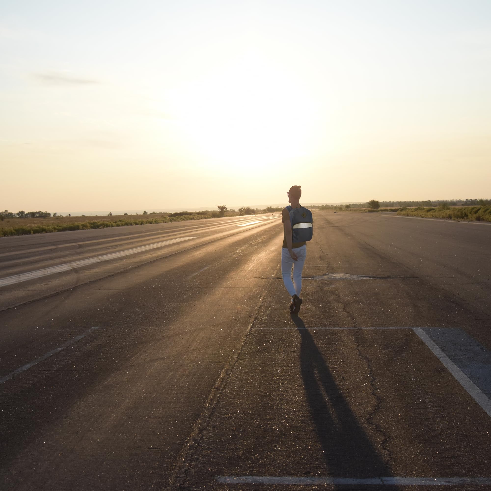 Trail Maker Reflective School Backpack for Kids – Lightweight 20L Bookbag with Safety Stripe (Navy)
