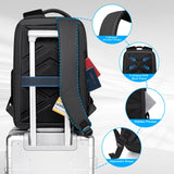 FENREE.GEER Business Laptop Backpack for Men – Water-Resistant Tech Backpack with USB Charging Port, Fits 17” Laptops (Black)