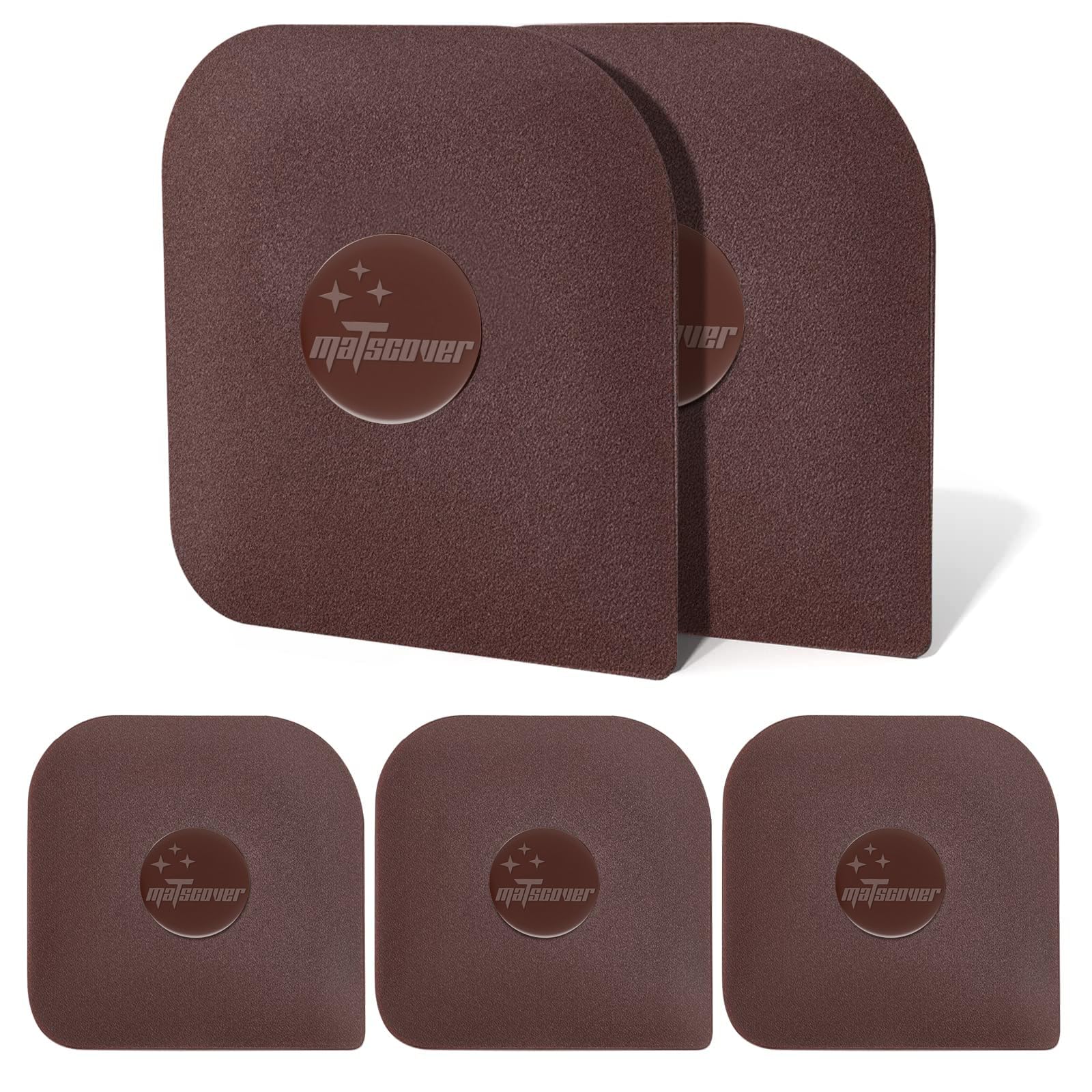 5-Pack Nonstick Pan Scrapers – Heavy-Duty ABS Plastic, Scratch-Free Cookware Cleaning Tools