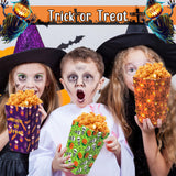 Roshtia 24 Pcs Halloween Theme Party Popcorn Favor Boxes in 6 Designs Snack Treat Box Candy Cookie Container Event Party Favor Supplies, Halloween Snacks(Figure)