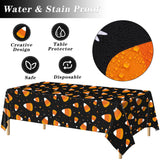 Halloween Candy Corn Party Tableware Set – 193 Pcs Plates, Cups, Napkins & Cutlery for 24 Guests