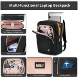 Swissdigital Design Women’s Business Laptop Backpack – USB Charging RFID Work & Travel Bag