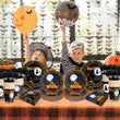 Halloween Party Plates & Tableware Set – 120 Pcs Black Witch, Pumpkin & Castle Design for 24 Guests