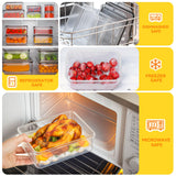 Airtight Food Storage Containers Set – 26 Pack Stackable Meal Prep Containers with Lids & Sauce Cups