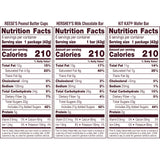 HERSHEY’S, KIT KAT & REESE’S Assorted Milk Chocolate Bars – 27.3 oz Variety Pack (18 Full-Size Bars)